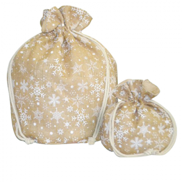 SACCHETTI STARS 25,5x25,5 CM IUTA PZ 10